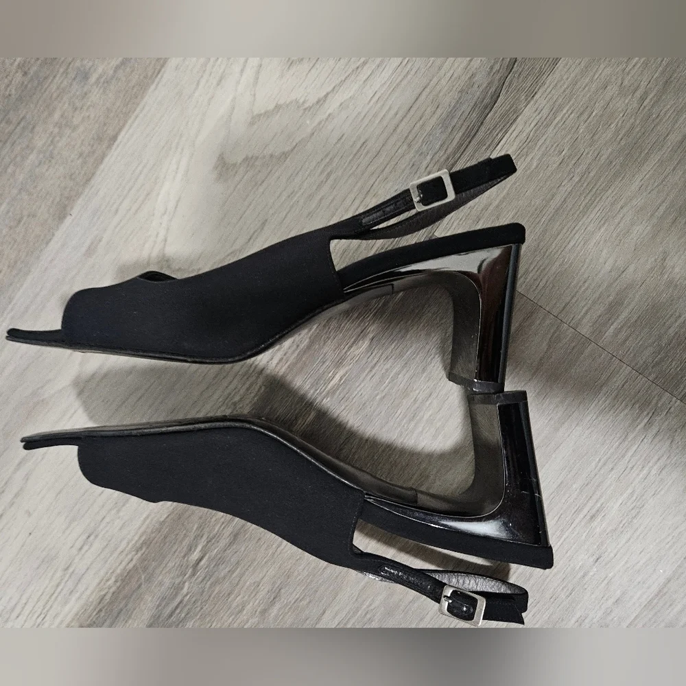 Vintage Bruno Magli Black Square Heel